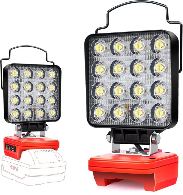 Cordless LED Work Light for Milwaukee M18 18V Battery