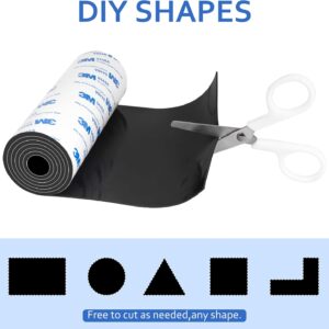 Silicone Furniture Pads, 5" x 40" Non Slip Furniture Pads Anti Skid Pads Non Slip Self Adhesive Cuttable Silicone Tape Strip Roll